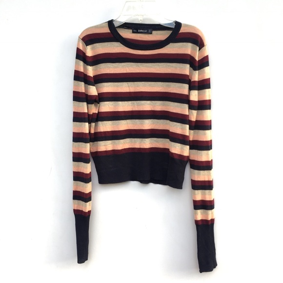 Zara Sweaters - Zara Multi Colored Striped Sweater